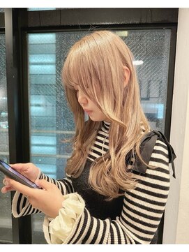 リムレス(LIMLESS) ミルクティーベージュダブルカラーブリーチ新潟万代