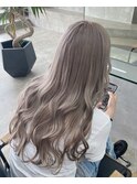 ミルクティーグレージュ10代20代ハイトーンブリーチカラー