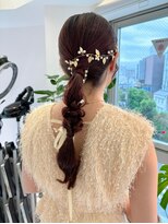 ビビディ バビディ ブー 河原町三条店(Bibbidi.bobbidi.boo)&nbsp;結婚式お呼ばれヘア/あみおろし/ヘアセット/チグチ