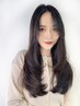 水素配合髪質改善ストレート＋カラー