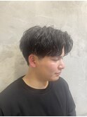刈り上げセンターパート