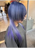 クラゲウルフカットアイドルウルフロングウルフ黒髪ロング姫