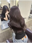 ラベンダーグレージュ×ムラ修正ブリーチ
