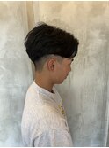 池袋パーマ　フェードカット　メンズパーマ　