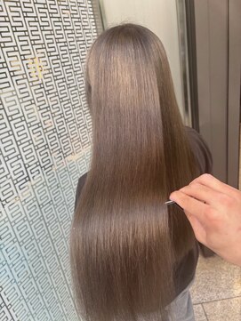 アース 銀座店(HAIR&MAKE EARTH) 【20代30代】秋カラー髪質改善カラーシナモンベージュ