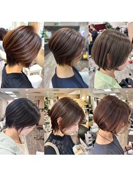 ミミトモリトの写真/カット技術が問われるショートだからこそ！はねやすい箇所も毛流れで自然に抑えるから扱いやすいスタイルに