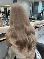 ラピス 渋谷本店(Lapis) ミルクティーベージュ/ハイトーン/レイヤーカット/髪質改善