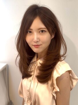 ユーレルム(U-REALM) セミロングレイヤー/セミロング/レイヤー/サイドバング