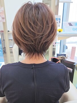 ウィル あべの店(WiLL) イメチェン丸みショートナチュラルボブ30代40代50代田嶋44