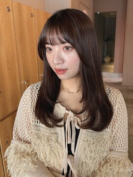 ガーデンヨコハマエスト(GARDEN YOKOHAMA est) イメチェン　美髪　ワイドバング　前髪　暗めカラー　レイヤー