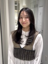 ザック 銀座(ZACC GINZA) オリーブグレージュ/ロングレイヤー/前髪/顔周り/イメチェン