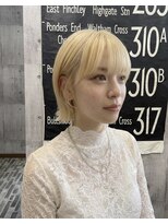ヘアーサロン 6(hair salon)&nbsp;ブロンドショートボブ