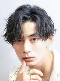 原宿微分けセンターパート縦落ちツイストスパイラルパーマfifth