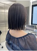 小顔見え抜群◎切りっぱなしボブ