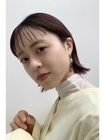 ユーフォリア 青山(Euphoria)&nbsp;切りっぱなしボブアゴ下ボブワンホンヘア透明感カラー薄め前髪◎