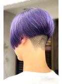 ツーブロック×バイオレットアッシュ