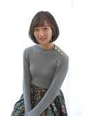 大人女性の柔らかボブ
