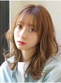 小顔レイヤーくびれミディアム