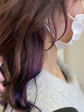 ヘアーデザイン シュシュ(hair design Chou Chou by Yone) ☆chouchou☆インナーカラー×おくれ毛カット