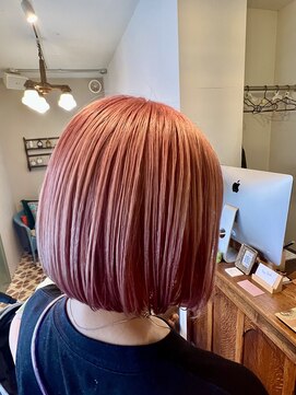 ヨナサン(Yona Saint) ミニボブ/シンプルショートボブ/ショート/ピンクベージュ