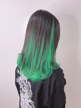 ブランシスヘアー(Bulansis Hair) #インナーカラー #グリーン