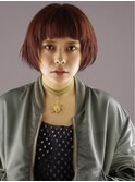 グレージュカラー/ボブウルフ/黒髮カタログツーブロックマッシュ