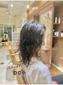 脱力系ミディアムパーマ