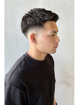 フランクスバーバーリザーブ 人形町店(FRANK’S BARBER RESERVE) アップバング×アイロンパーマ　ｙ