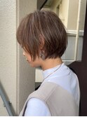 福岡白髪ぼかしハイライト×コンパクトショート30代40代50代
