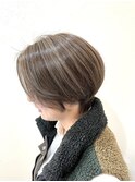 ナチュラルハイライト×白髪ぼかし 明るい白髪染め