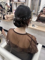 プティクローシェ バイ クオーレ(petite cloche by CUORE) 結婚式ヘアカチモリヘアタイトヘアアップスタイル