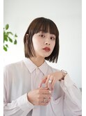 ダブルカラー/ミニボブ/ブリーチ切りっぱなし新潟万代