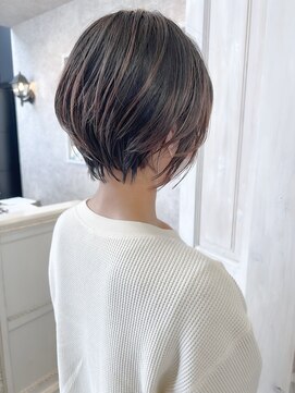 キャアリー(Caary) 福山市美容室Caary20代30代40代前下がりひし形ショートボブ