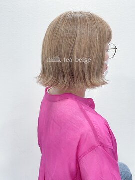 美容室 アクイール グラッセ(Accueillir grace) ミルクティーベージュ