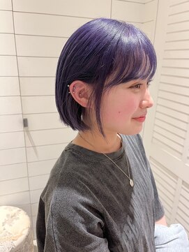 メロウマン(mellowman) シアーパープル20代30代40代ハイライトブリーチダブルカラー立川