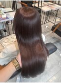 ニュアンスカラーグレーベージュレイヤーカットオリーブベージュ