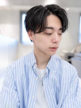 ハバナ 立川(HAVANA) 韓国マッシュダークアッシュニュアンスパーマメンズカット黒髪