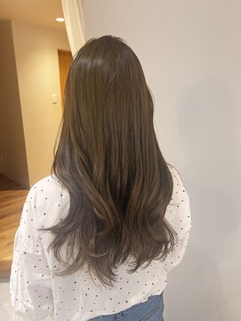 パラゴ(PARAGO.) 《城東区/緑橋/女性サロン》ロングレイヤー×オリーブベージュ