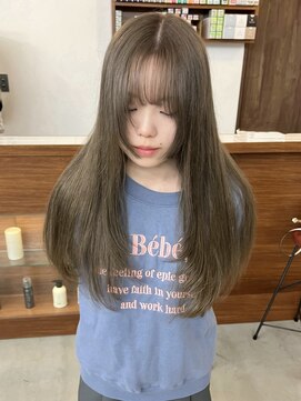 リヴ ウメダ(LIV umeda) オリーブベージュ/ブリーチ/ダブルカラー【梅田】