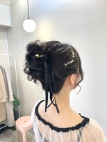 ヘアメイクアンドセットサロン リッコ(Hair make&set salon Ricco)&nbsp;ゆるふわお団子/梅田Riccoスタイル