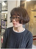 新宿/フレンチボブ/ショートボブ/ゆるふわパーマ