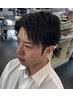 メンズカット＋カラー＋眉カット付き￥7700