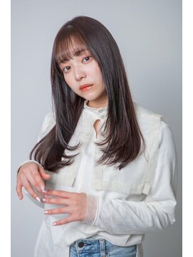 ルフュージュ バイ プロデュース 相模大野店(Refuge by Produce) レイヤーカット/ショコラブラウン/ストレートロング