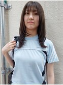 セミロング×レイヤースタイル