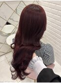 ブリーチなしワインレッド＊まゆ