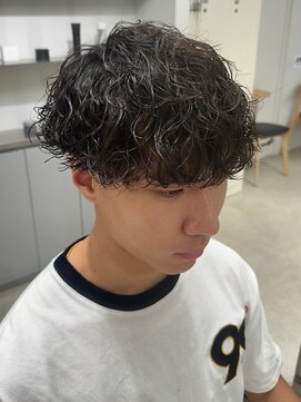 フィフス 名駅(fifth) 再現性高い波巻きスパイラルパーマ×刈り上げマッシュ