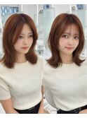 韓国風レイヤーカット/髪質改善/ダブルカラーハッシュカット