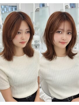 コア プラス 立川(COA PLUS) 韓国風レイヤーカット/髪質改善/ダブルカラーハッシュカット