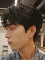 アンサー 渋谷(ANSWER)&nbsp;メンズシースルーセンターパートフェザーパーマ髪質改善縮毛矯正