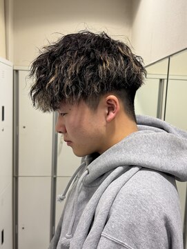 MEN’S HAIR/波巻ツイストスパイラル/フェザーパーマ/茅ヶ崎